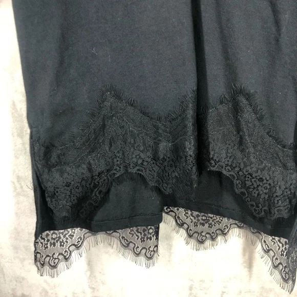 Rag & Bone Rugby Lace Polo Shirt Women’s S Black Edgy Chic Dark Academia - Picture 3 of 8